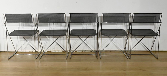 Image 1 of Suite De 5 Chaises Nuova X Line Omli Pour Magis, Par Niels Joergen Haugesen – 1980