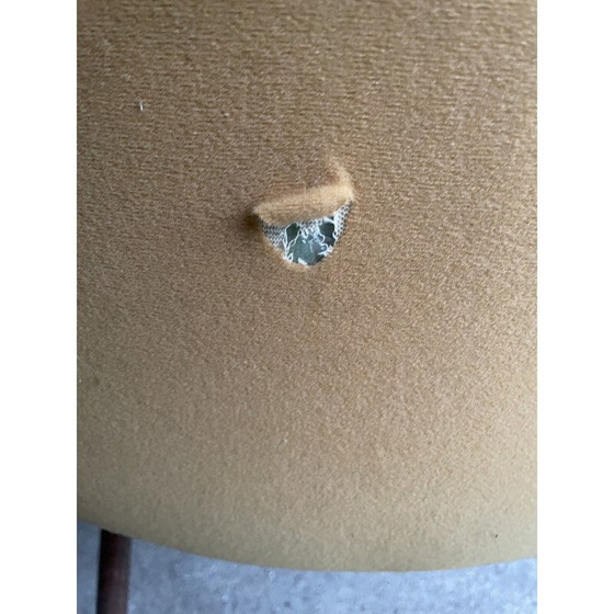 Image 1 of Ensemble de 4 chaises vintage en tissu et bois de rose, 1960