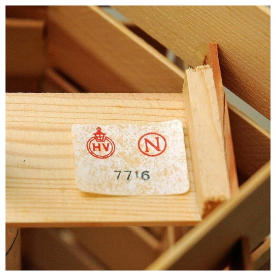 Image 1 of Paire de lampes suspendues vintage 7716 en pin par Høvik Lys, Norvège 1970