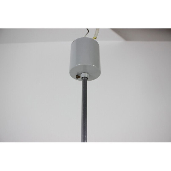Image 1 of Lampe suspendue vintage en verre et métal par Napako, Tchécoslovaquie années 1960