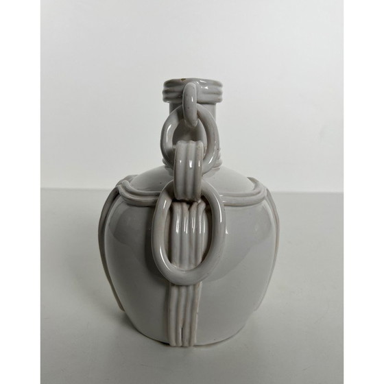 Image 1 of Vase vintage en céramique à glaçure blanche, 1970
