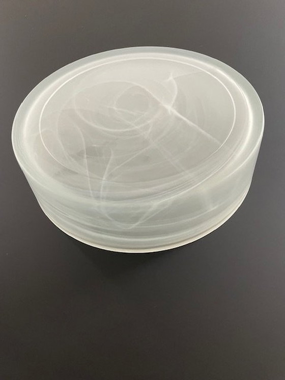 Image 1 of Bol design danois Aida - Verre avec effet de fumée/nuage blanc