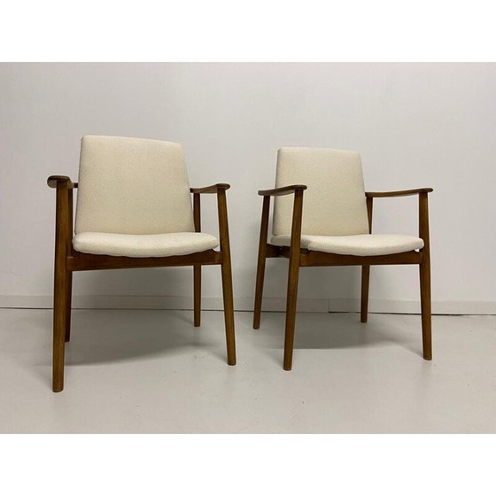 Image 1 of Paire de fauteuils vintage en chêne par Børge Mogensen pour Søborg møbelfabrik, Danemark 1960