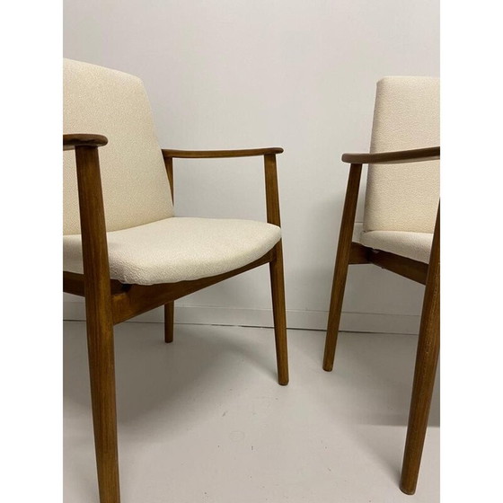 Image 1 of Paire de fauteuils vintage en chêne par Børge Mogensen pour Søborg møbelfabrik, Danemark 1960