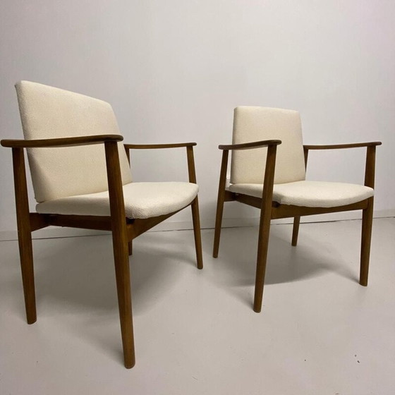Image 1 of Paire de fauteuils vintage en chêne par Børge Mogensen pour Søborg møbelfabrik, Danemark 1960