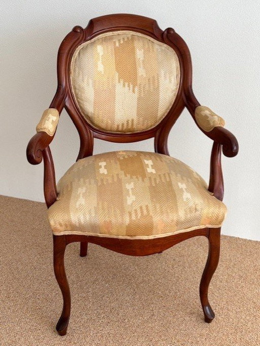 Fauteuil Biedermeier à médaillon