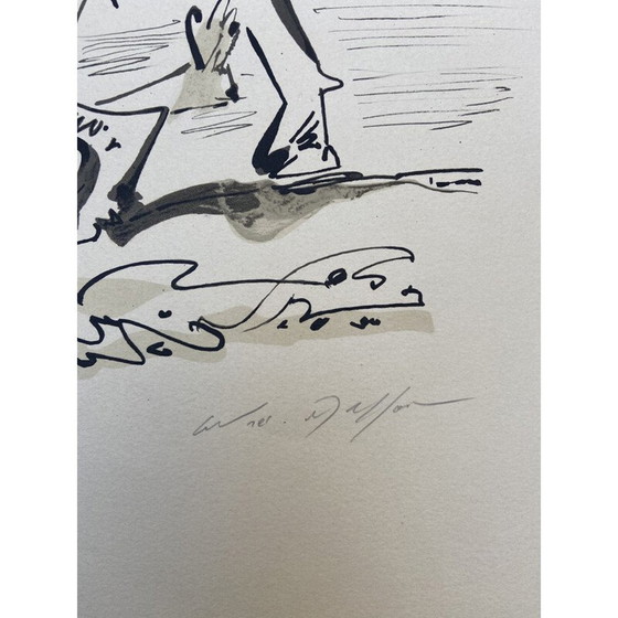Image 1 of Lithographie d'époque de l'enlèvement de l'Europe par André Masson