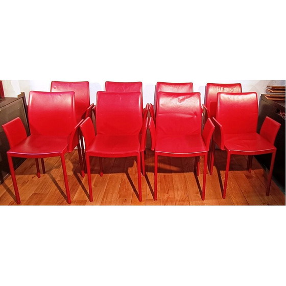 Image 1 of Chaise en cuir vintage