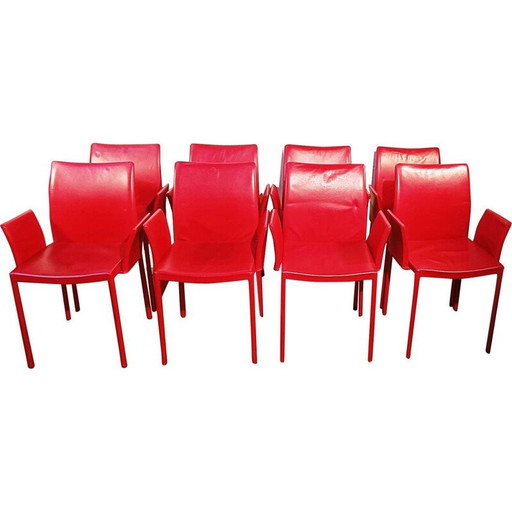 Chaise en cuir vintage