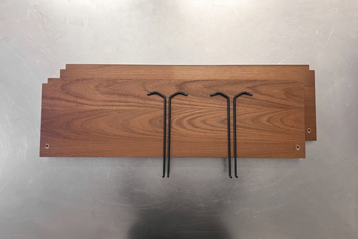 1/16 Poul Cadovius Accessoires Étagère Shelf Unit Cado Teak + 2 supports métalliques