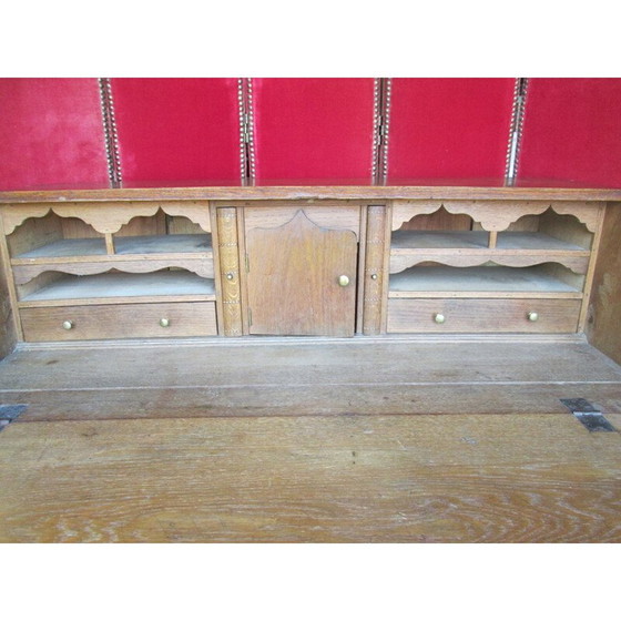Image 1 of Bureau vintage en chêne à 4 tiroirs