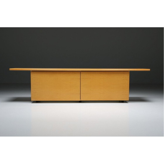 Image 1 of Crédence vintage en bois naturel par Giotto Stoppino pour Acerbic, Italie 1977