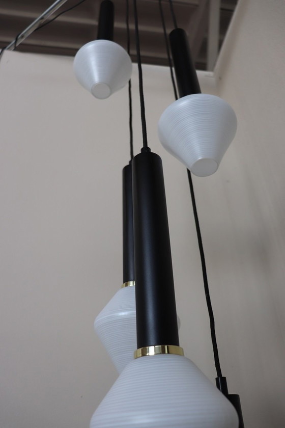 Image 1 of Lustre à cinq niveaux en cascade, 1960s