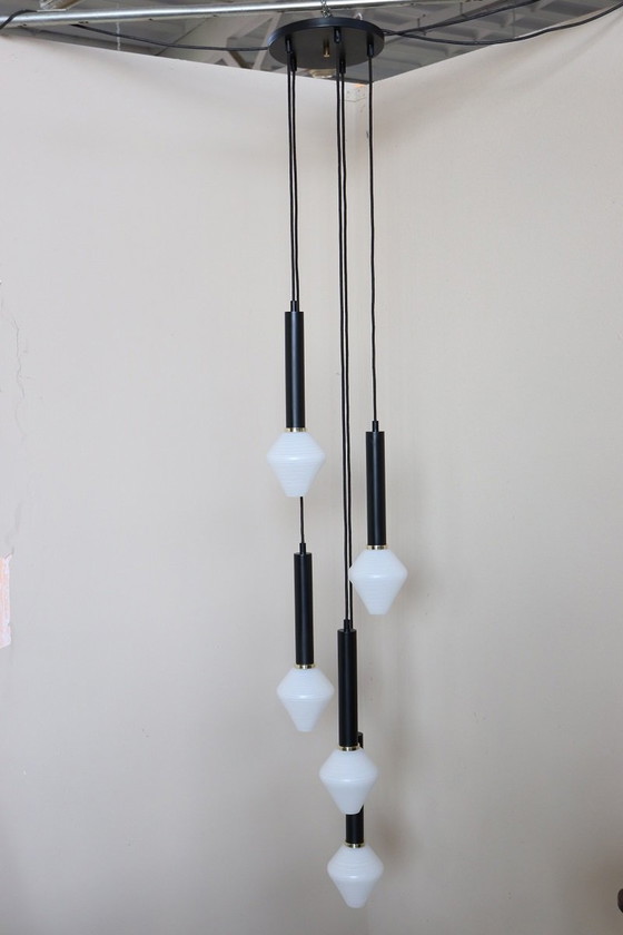 Image 1 of Lustre à cinq niveaux en cascade, 1960s