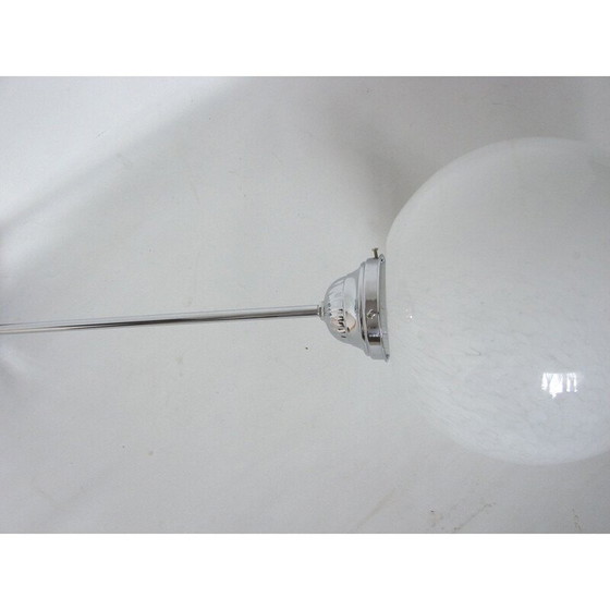 Image 1 of Lampe suspendue vintage en nickel et laiton, années 1930
