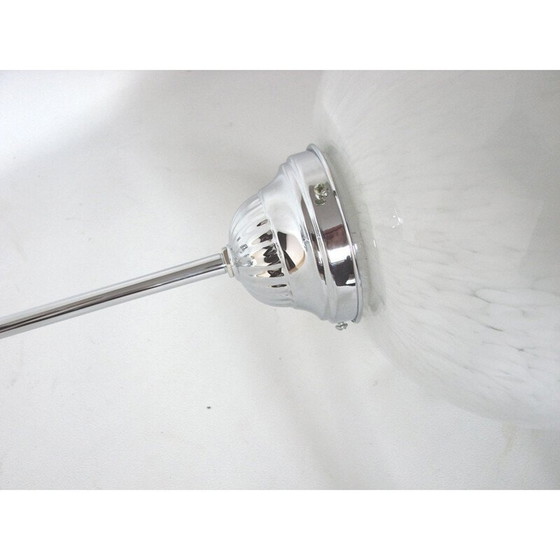 Image 1 of Lampe suspendue vintage en nickel et laiton, années 1930