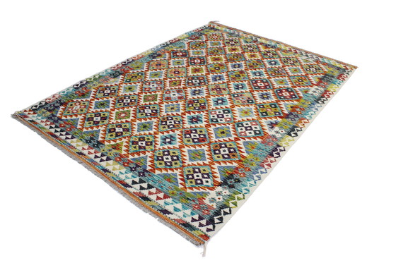 Image 1 of Original Old Style Kelim Afghan 245 X 172 Cm Top Condition