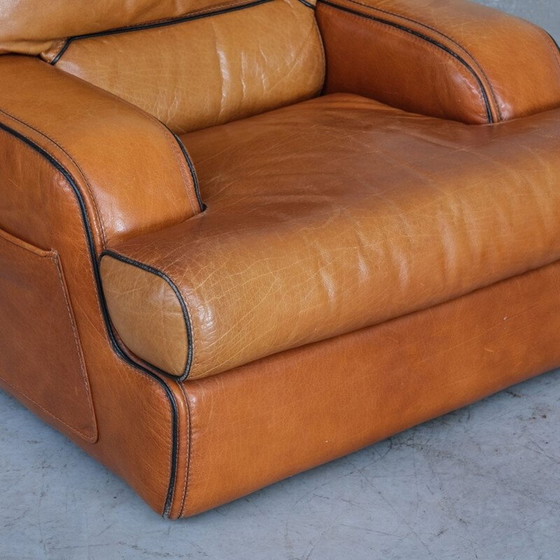 Image 1 of Paire de fauteuils en cuir vintage, France 1970