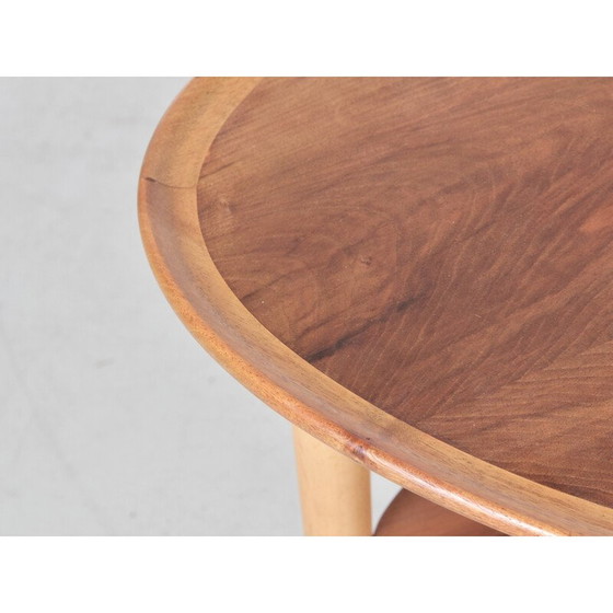 Image 1 of Table basse vintage en noyer et hêtre, Danemark