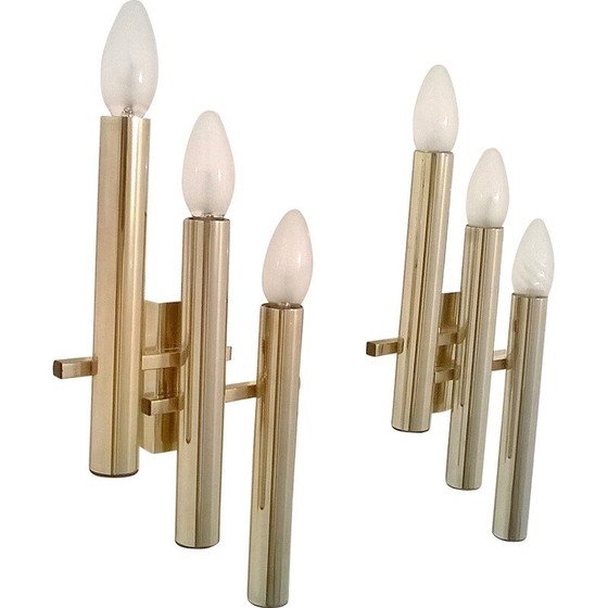 Image 1 of Applique italienne vintage en laiton, années 1970