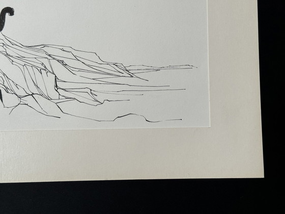 Image 1 of Paysage (encre) - Eugène Eechaut (1928-2019)