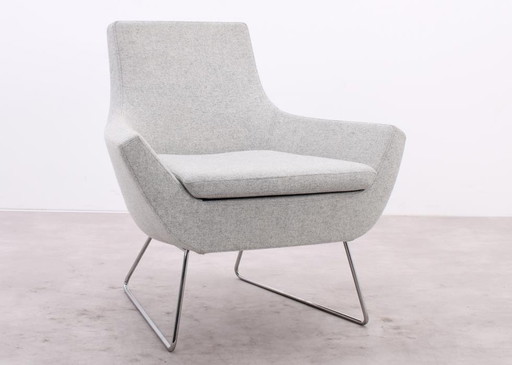 Swedese Happy Easy Fauteuil à dossier bas Gris