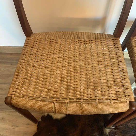 Image 1 of Ensemble de 4 chaises vintage par Arne Wahl Iversen pour Glyngøre Stolefabrik, 1960