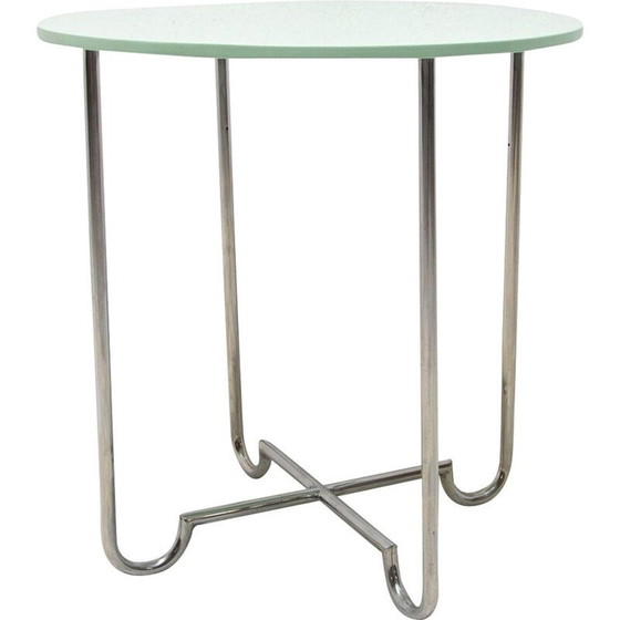 Image 1 of Table basse bohème chromée vintage par Hynek Gottwald, Tchécoslovaquie 1930