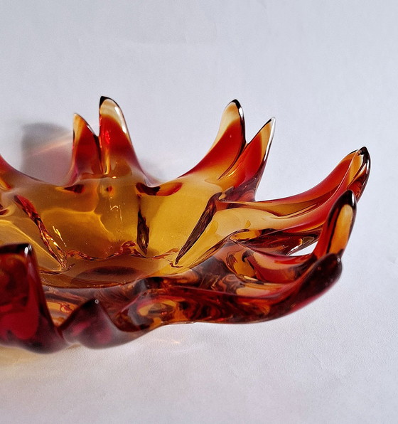 Image 1 of Coupe en verre vintage Tiré à la main