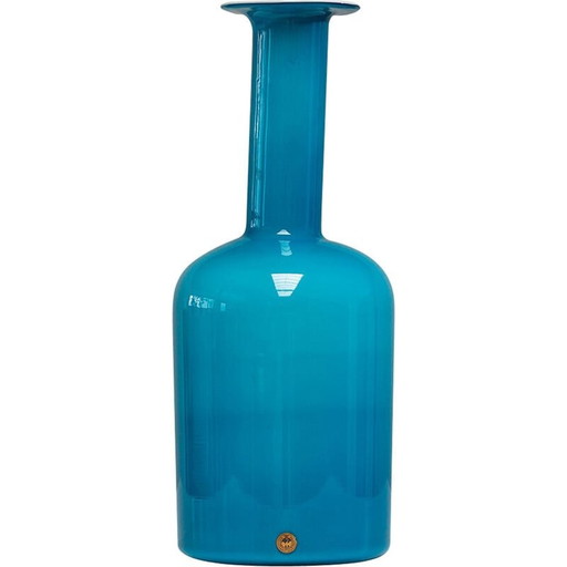 Vase vintage Gulvvas par Otto Brauer pour Kastrup Holmegaard, Danemark, années 1970