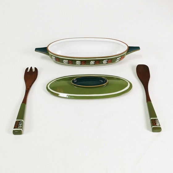 Image 1 of Set de cuisine vintage en céramique et teck pour Ceramono, Allemagne, années 1960