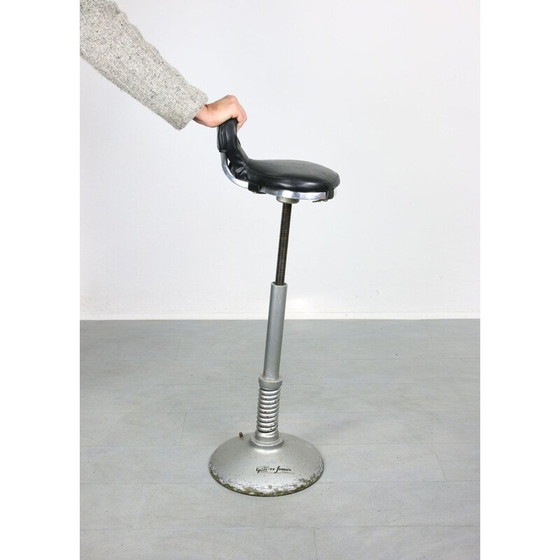 Image 1 of Tabouret pivotant flexible italien vintage