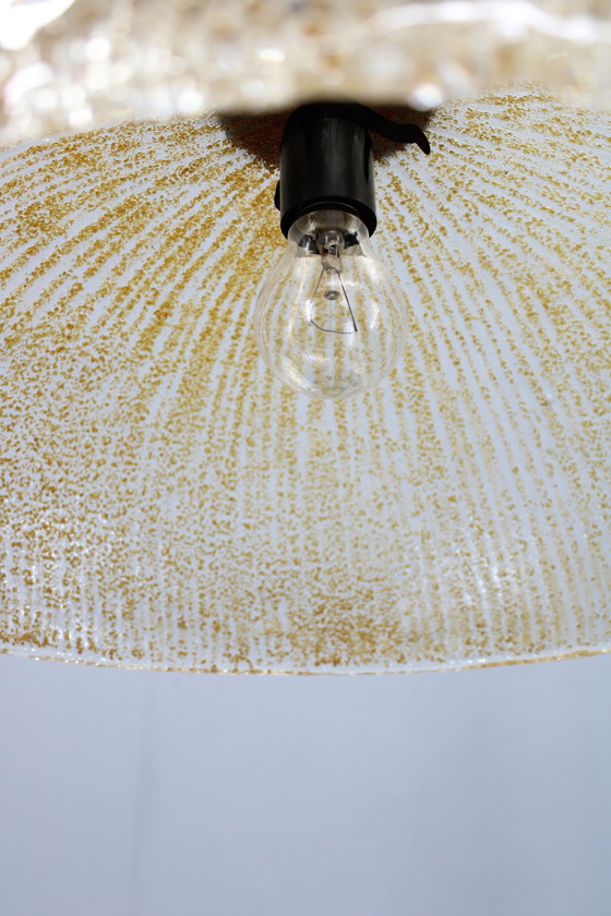 Image 1 of Suspension en verre des années 1970, Italie