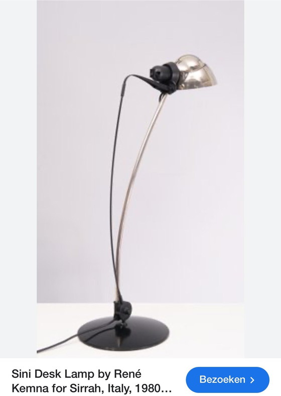 Image 1 of Lampe de bureau Sini par René Kemna pour Sirrah, Italie, années 1980