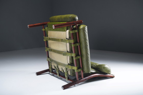 Image 1 of Inca Relax Chairs With Ottoman & Sidetable By Arne Norell For Norell Möbel Ab