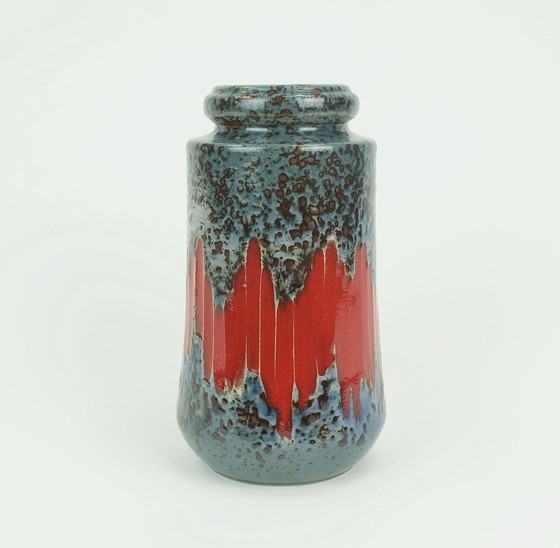 Image 1 of Vintage 1960S 70S West German Scheurich Vase With Lora Decor Model 549-21