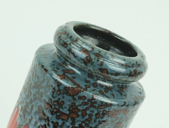 Image 1 of Vintage 1960S 70S West German Scheurich Vase With Lora Decor Model 549-21