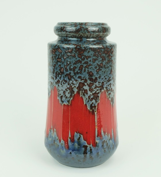Image 1 of Vintage 1960S 70S West German Scheurich Vase With Lora Decor Model 549-21