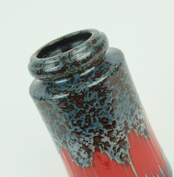 Image 1 of Vintage 1960S 70S West German Scheurich Vase With Lora Decor Model 549-21