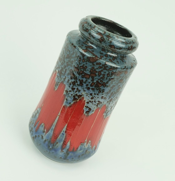 Image 1 of Vintage 1960S 70S West German Scheurich Vase With Lora Decor Model 549-21