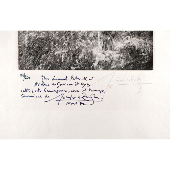 Image 1 of Peinture vintage "femme nue sous la cascade" par Lucien Clergue