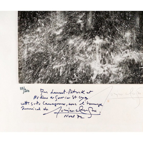 Image 1 of Peinture vintage "femme nue sous la cascade" par Lucien Clergue