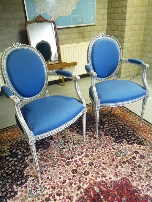 Set Chaises médaillon