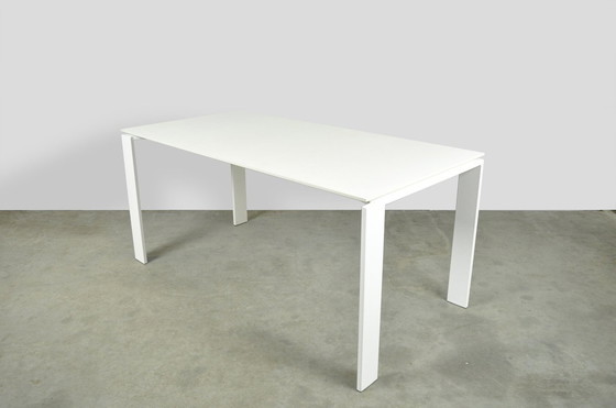 Image 1 of Kartell / Italian Modern Vintage White Dining Table / Ferruccio Laviani / 2000