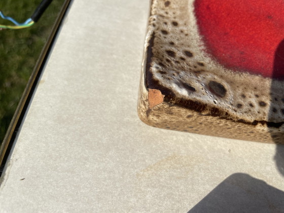 Image 1 of Lampes murales Pan Red Ceramic Fat Lava