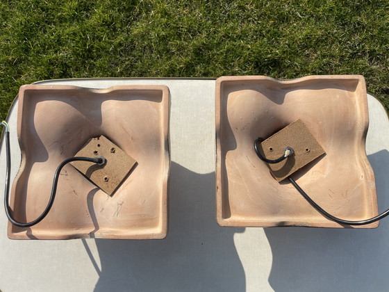 Image 1 of Lampes murales Pan Red Ceramic Fat Lava