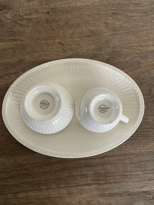 Wedgwood Set de crème et de sucre avec bol