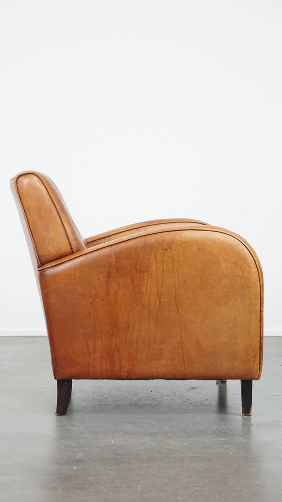 Image 1 of Fauteuil vintage en peau de mouton