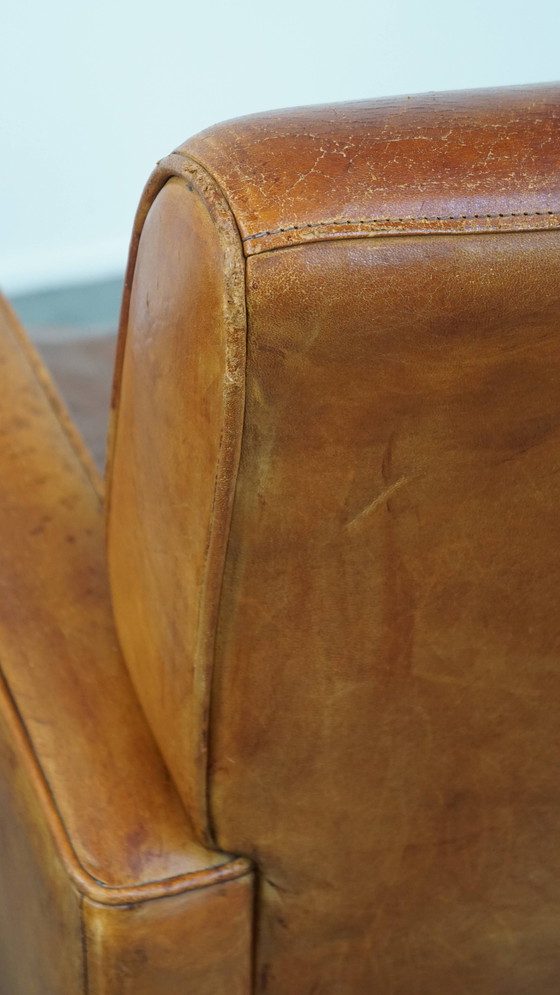 Image 1 of Fauteuil vintage en peau de mouton