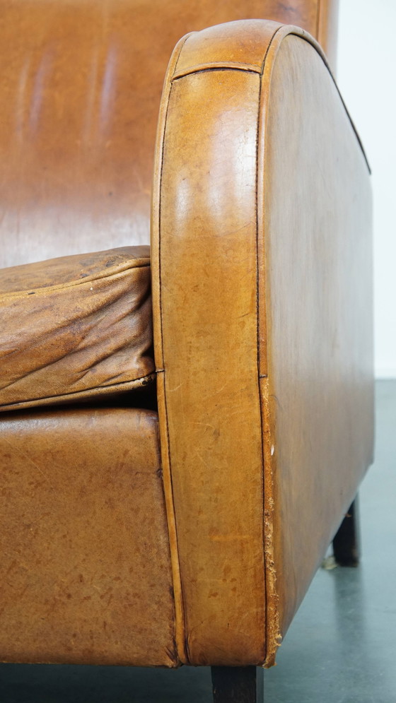 Image 1 of Fauteuil vintage en peau de mouton